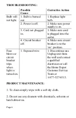 Предварительный просмотр 6 страницы HAMPTON BAY 598-821 Instruction Manual