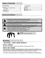 Предварительный просмотр 2 страницы HAMPTON BAY 5LGZ1027-1 Use And Care Manual