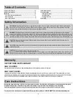 Preview for 2 page of HAMPTON BAY 5LGZ1161-CP Use And Care Manual