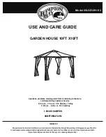 Preview for 1 page of HAMPTON BAY 5LGZ1291-V3 Use And Care Manual