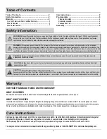 Preview for 2 page of HAMPTON BAY 5LGZ5677 Use And Care Manual