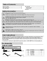 Предварительный просмотр 2 страницы HAMPTON BAY 5RGZ1390 Use And Care Manual