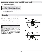 Preview for 12 page of HAMPTON BAY 600-512 Use And Care Manual