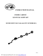 Preview for 1 page of HAMPTON BAY 626-464 Instruction Manual