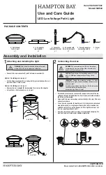 Предварительный просмотр 1 страницы HAMPTON BAY 62944 Use And Care Manual