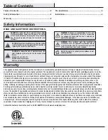 Preview for 2 page of HAMPTON BAY 64183 Use And Care Manual