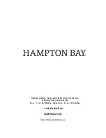 Preview for 8 page of HAMPTON BAY 65-17148B5 Use And Care Manual