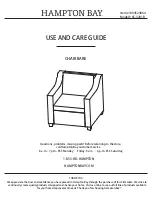 HAMPTON BAY 65-3201B Use And Care Manual preview