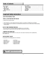 Preview for 2 page of HAMPTON BAY 65-3203B Use And Care Manual