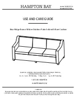 HAMPTON BAY 65-3210B Use And Care Manual preview