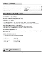 Preview for 2 page of HAMPTON BAY 65-517539US Use And Care Manual