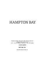 Preview for 17 page of HAMPTON BAY 65-7148B9 Use And Care Manual