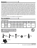 Preview for 3 page of HAMPTON BAY 68144 Use And Care Manual