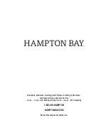 Предварительный просмотр 9 страницы HAMPTON BAY 69-231O-463 Use And Care Manual