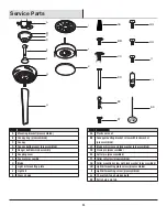 Предварительный просмотр 20 страницы HAMPTON BAY 699 810 Use And Care Manual