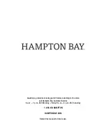 Preview for 7 page of HAMPTON BAY 715.0400.000 Use And Care Manual