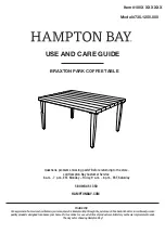 Preview for 17 page of HAMPTON BAY 725.1170.000 Use And Care Manual