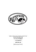 Предварительный просмотр 7 страницы HAMPTON BAY 745.0300.000 Use And Care Manual