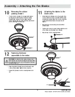 Предварительный просмотр 15 страницы HAMPTON BAY 756-450 Use And Care Manual