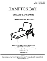 HAMPTON BAY 765.0070.000 Use And Care Manual предпросмотр