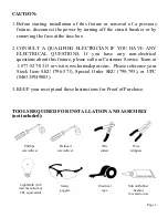 Предварительный просмотр 3 страницы HAMPTON BAY 796-371 Instruction Manual