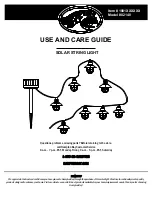 Предварительный просмотр 1 страницы HAMPTON BAY 82140 Use And Care Manual