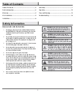 Предварительный просмотр 2 страницы HAMPTON BAY 91126 Use And Care Manual