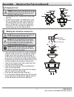 Предварительный просмотр 9 страницы HAMPTON BAY 91126 Use And Care Manual