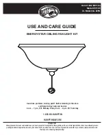 Preview for 1 page of HAMPTON BAY 91199 Use And Care Manual