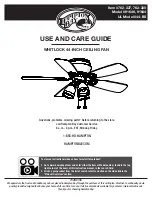 HAMPTON BAY 91646 Use And Care Manual preview