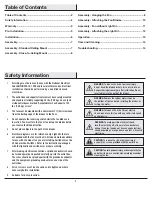 Preview for 3 page of HAMPTON BAY 91655 Use And Care Manual