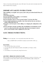 Preview for 2 page of HAMPTON BAY 939044 Instruction Manual