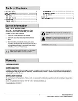 Preview for 2 page of HAMPTON BAY A303000201 Use And Care Manual