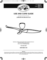 HAMPTON BAY AERATRON Use And Care Manual preview