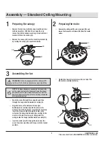 Предварительный просмотр 9 страницы HAMPTON BAY AG524-WH Use And Care Manual