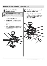 Предварительный просмотр 15 страницы HAMPTON BAY AG524-WH Use And Care Manual