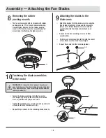 Предварительный просмотр 14 страницы HAMPTON BAY AG524PR-FB Use And Care Manual