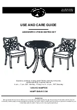 Preview for 1 page of HAMPTON BAY AINSWORTH FG-VOL3DN Use And Care Manual