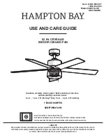 Предварительный просмотр 1 страницы HAMPTON BAY AK376-MBK Use And Care Manual