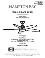 HAMPTON BAY AK404-BN Use And Care Manual предпросмотр