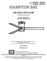 HAMPTON BAY AK408H-BN Use And Care Manual preview