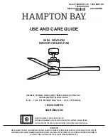 HAMPTON BAY AK438-MBK Use And Care Manual preview