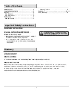 Preview for 2 page of HAMPTON BAY Almond Hill 525.0023.000 Almond Hill 745.0180.003 Almond Hill 735.0303.000 Almond Hill 735.0302.000 1004 628... Use And Care Manual