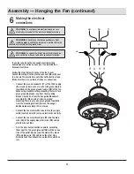 Предварительный просмотр 12 страницы HAMPTON BAY AM212-ORB Use And Care Manual