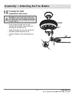 Предварительный просмотр 15 страницы HAMPTON BAY AM212-ORB Use And Care Manual