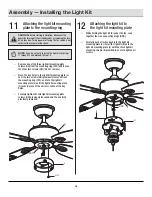 Preview for 16 page of HAMPTON BAY AM213-BN Use And Care Manual