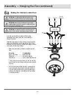 Preview for 12 page of HAMPTON BAY AM214LED-WH Use And Care Manual