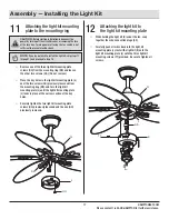 Preview for 17 page of HAMPTON BAY AM214LED-WH Use And Care Manual