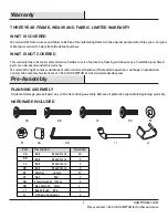 Preview for 3 page of HAMPTON BAY Amber Grove 65-17539A4US Use And Care Manual