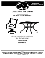 Preview for 1 page of HAMPTON BAY ANDREWS T05F2U0Q0056R Use And Care Manual